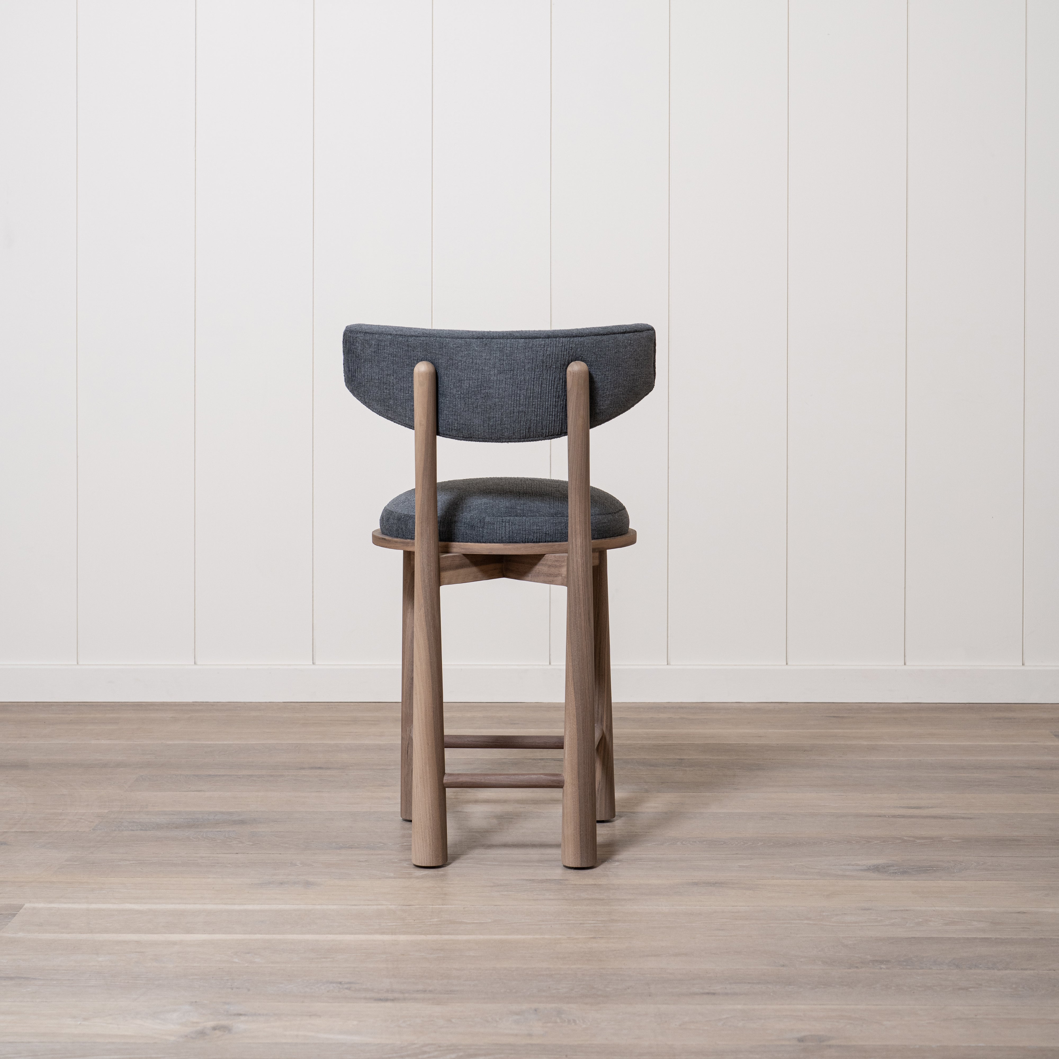 As Shown: 22"W x 21"D x 37"H | Style: Upholstered | Fabric: COM | Finish: Chestnut