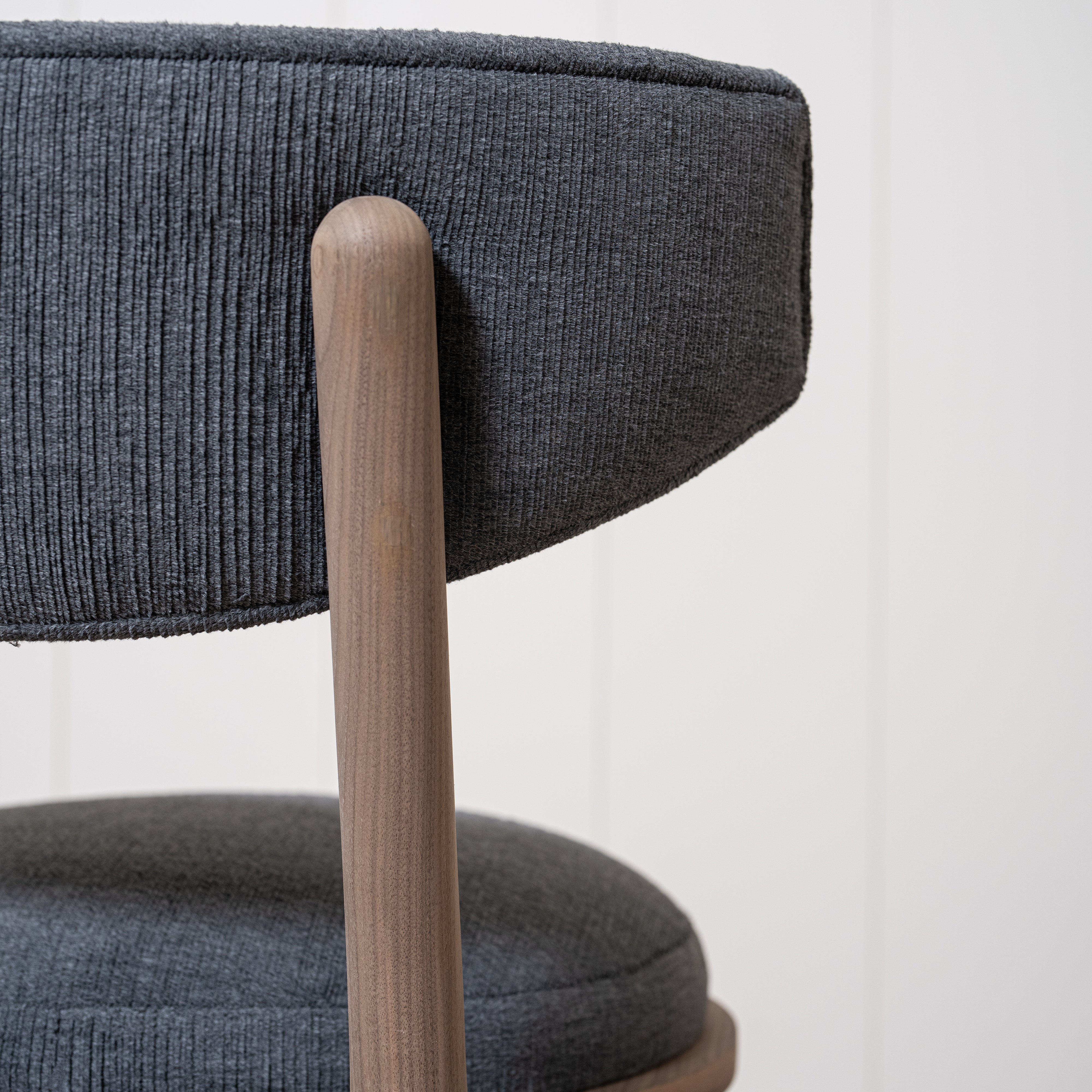 As Shown: 22"W x 21"D x 37"H | Style: Upholstered | Fabric: COM | Finish: Chestnut