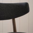 As Shown: 22"W x 21"D x 37"H | Style: Upholstered | Fabric: COM | Finish: Chestnut