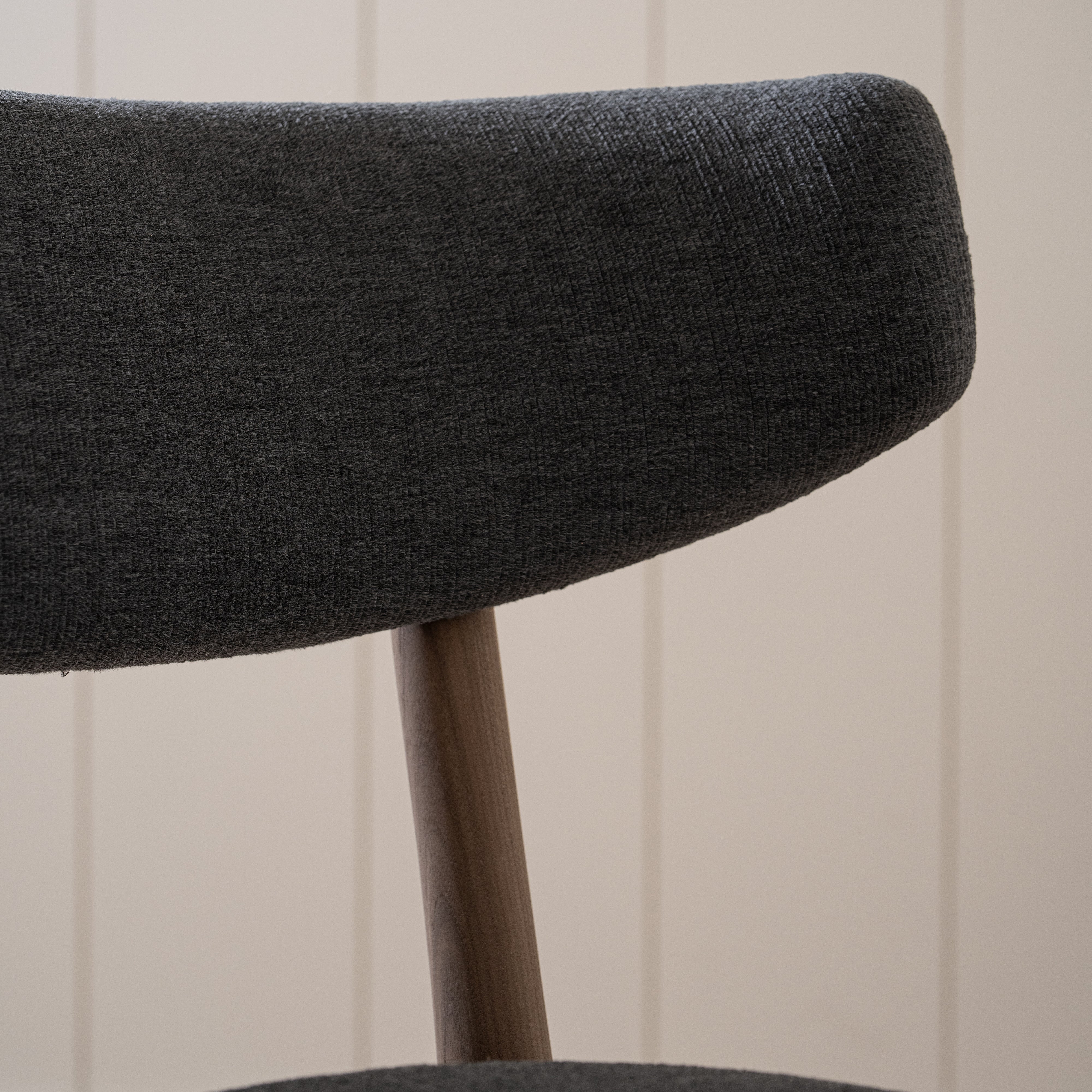 As Shown: 22"W x 21"D x 37"H | Style: Upholstered | Fabric: COM | Finish: Chestnut