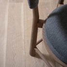 As Shown: 22"W x 21"D x 37"H | Style: Upholstered | Fabric: COM | Finish: Chestnut