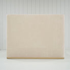 As Shown: in COM, oak base finished Mint White Natural.