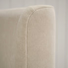 As Shown: in COM, oak base finished Mint White Natural.