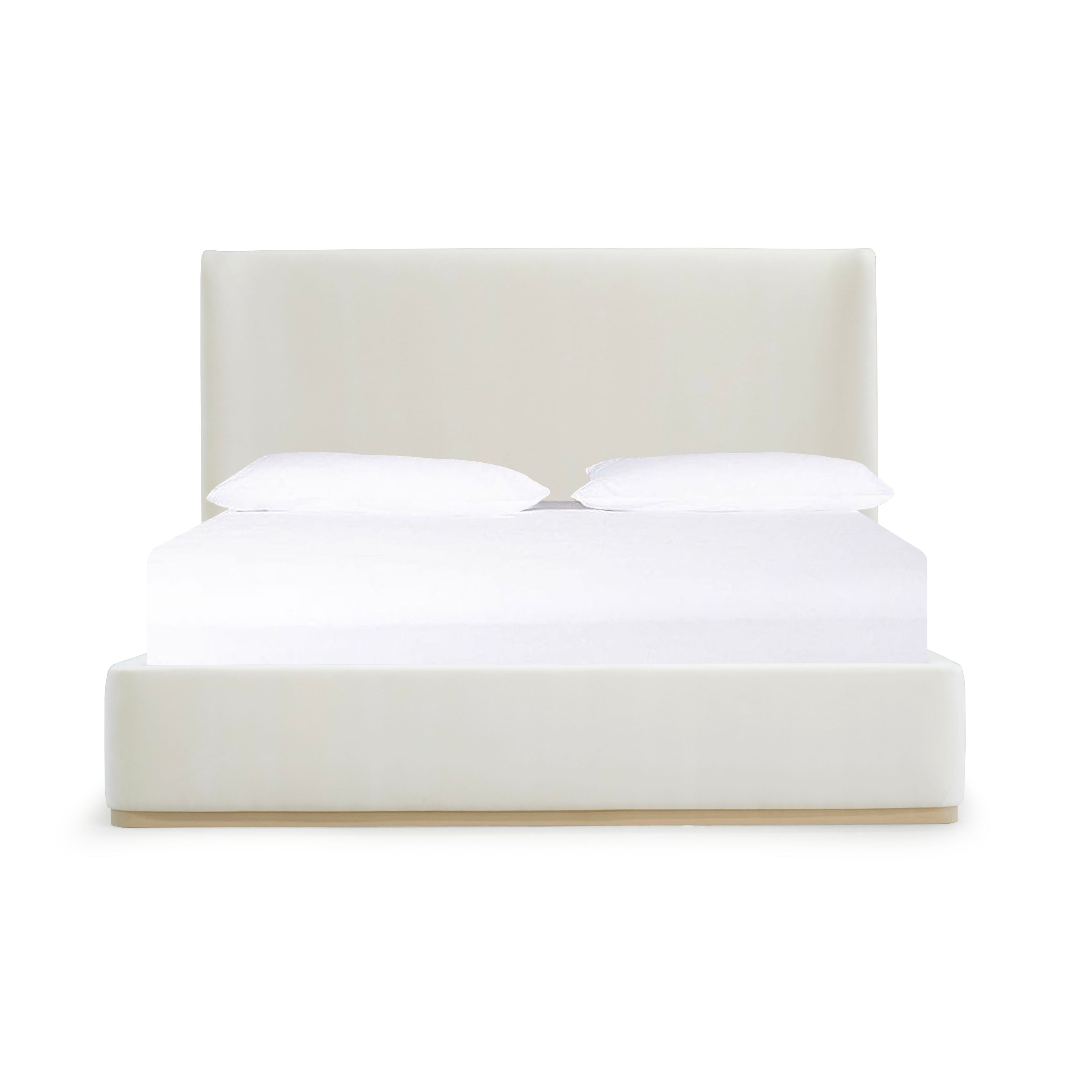 As Shown: in Sky Natural, Mint White Natural oak base.