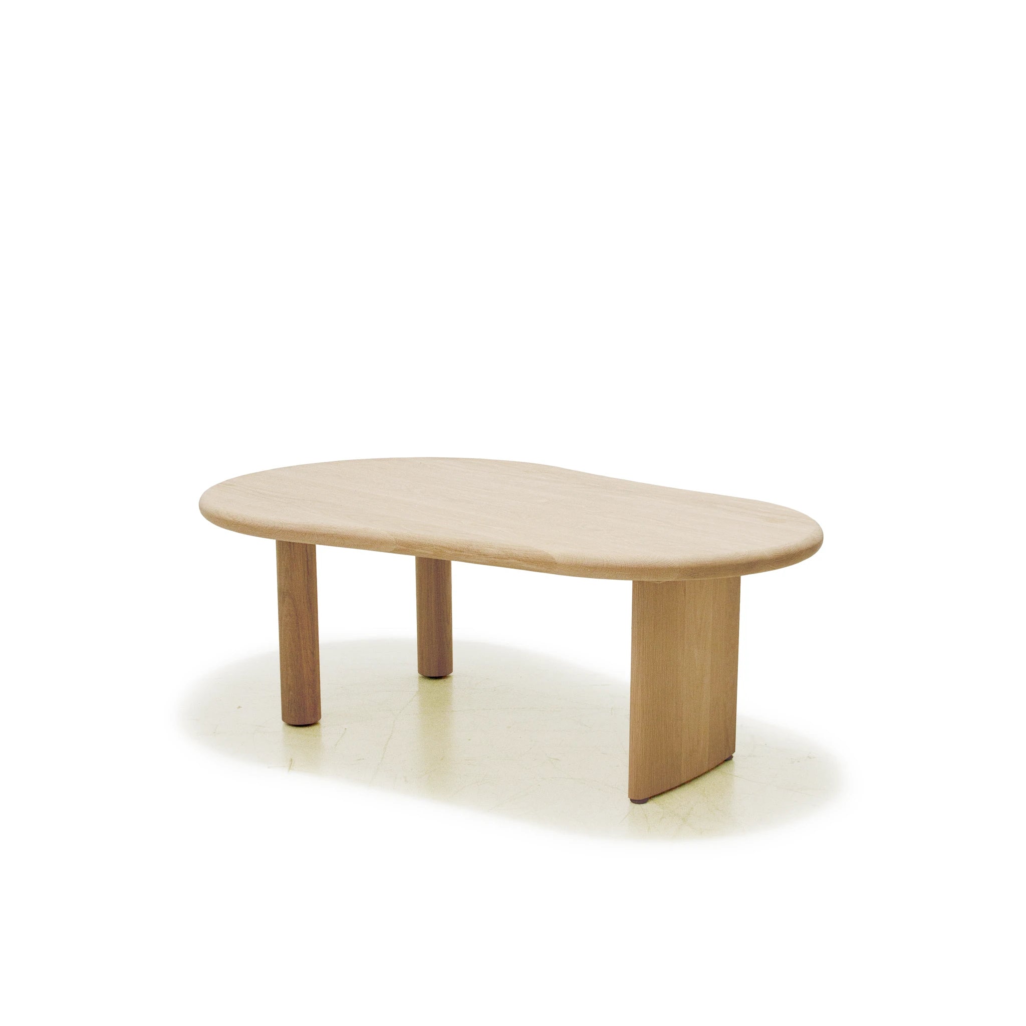 As Shown: Small: 40"W x 30"D x 18"H | Material: Solid Oak | Finish: Natural