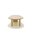 As Shown: Small: 40"W x 30"D x 18"H | Material: Solid Oak | Finish: Natural