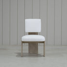As Shown: in Lombard White. Oak finished in Mint White Natural.