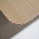 As Shown - Dimensions: 120"W x 46"D x 30"H | Material: Solid & Engineered Oak | Finish: Hazel | Edge: Under Bevel
