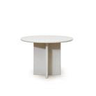 As Shown: 42"D x 30"H | Material: Solid Ash | Finish: Wire Brushed Painted EdgeComb Grey | Edge: Bullnose