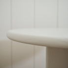 As Shown: 42"D x 30"H | Material: Solid Ash | Finish: Wire Brushed Painted EdgeComb Grey | Edge: Bullnose