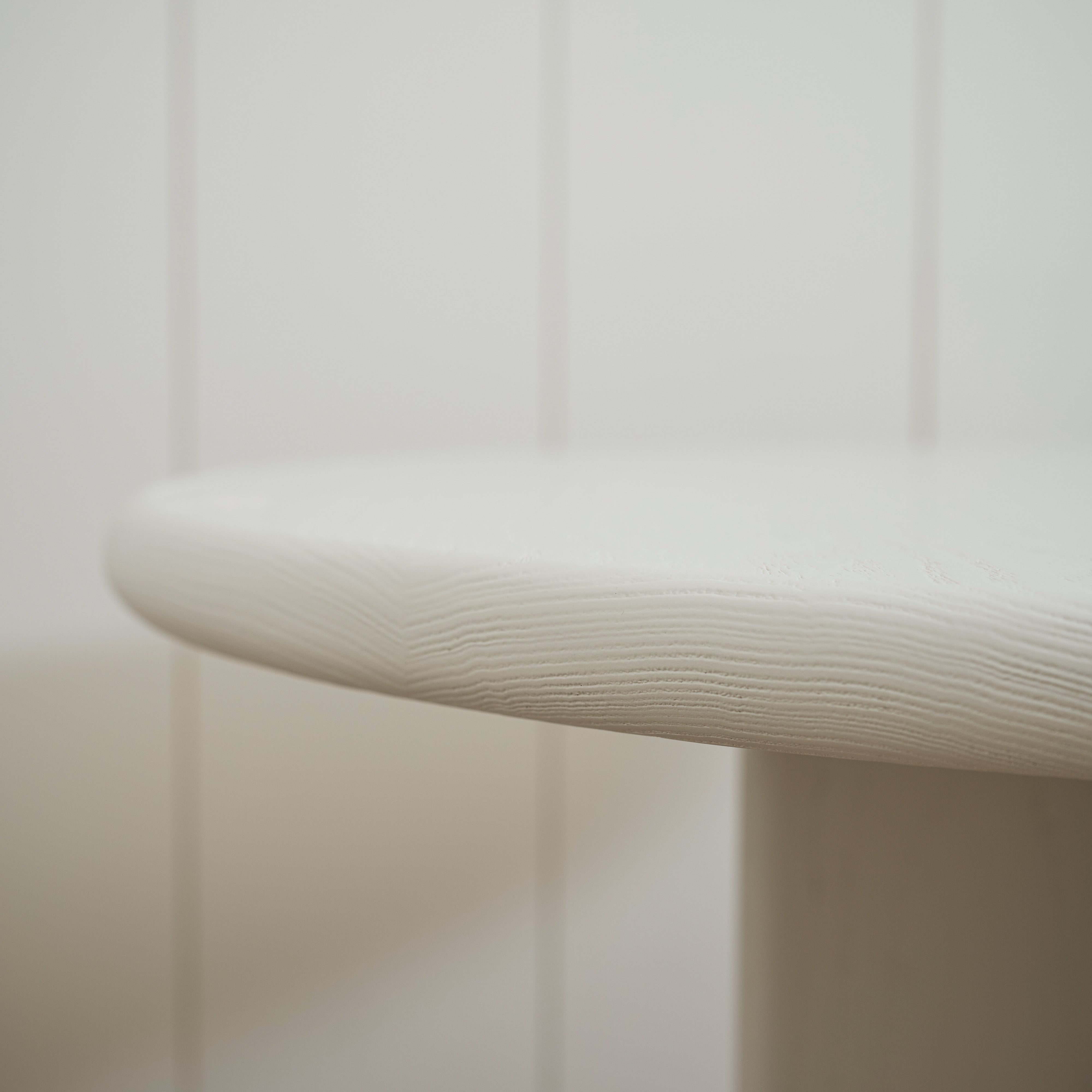 As Shown: 42"D x 30"H | Material: Solid Ash | Finish: Wire Brushed Painted EdgeComb Grey | Edge: Bullnose