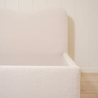 As Shown: Queen | Style: Upholstered | Fabric: Peak Ivory | Finish: N/A