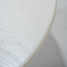 As Shown: 58"Dia x 30"H | Material: Solid Oak | Edge: Double Bullnosed | Base: Reeded  | Finish: WireBrushed Painted EdgeComb Grey