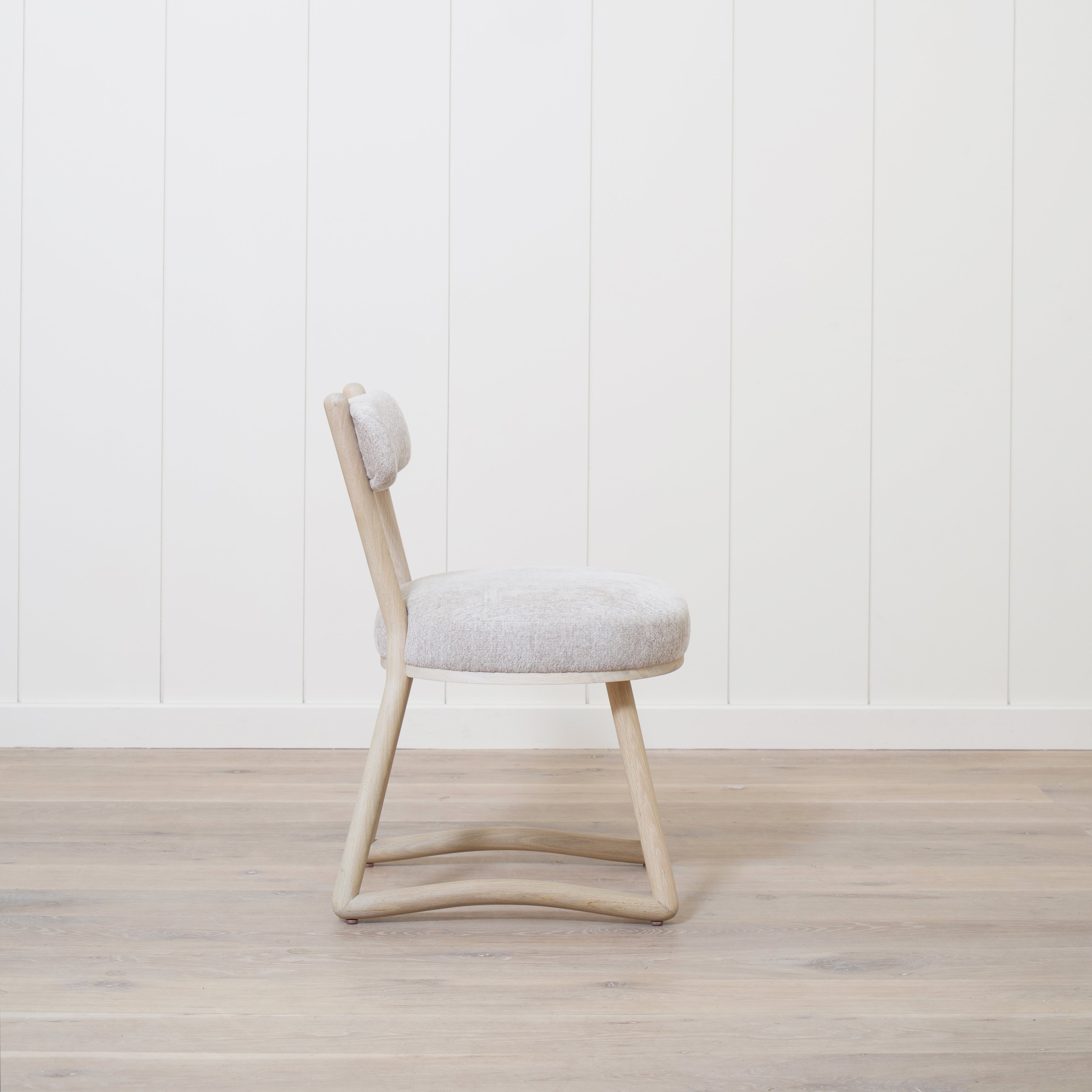 As Shown: Fabric - Dylan Linen, Finish - Mint White Natural