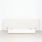As Shown: in Lincoln Parchment. Oak finished in Mint White Natural.