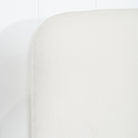 As Shown: in Lincoln Parchment. Oak finished in Mint White Natural.