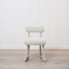 As Shown: Fabric - Canyon Dune, Finish - Nordic White