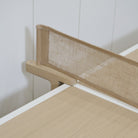 As Shown: Mint White Natural, Figueroa Painted Lines, White Travertine legs (6).