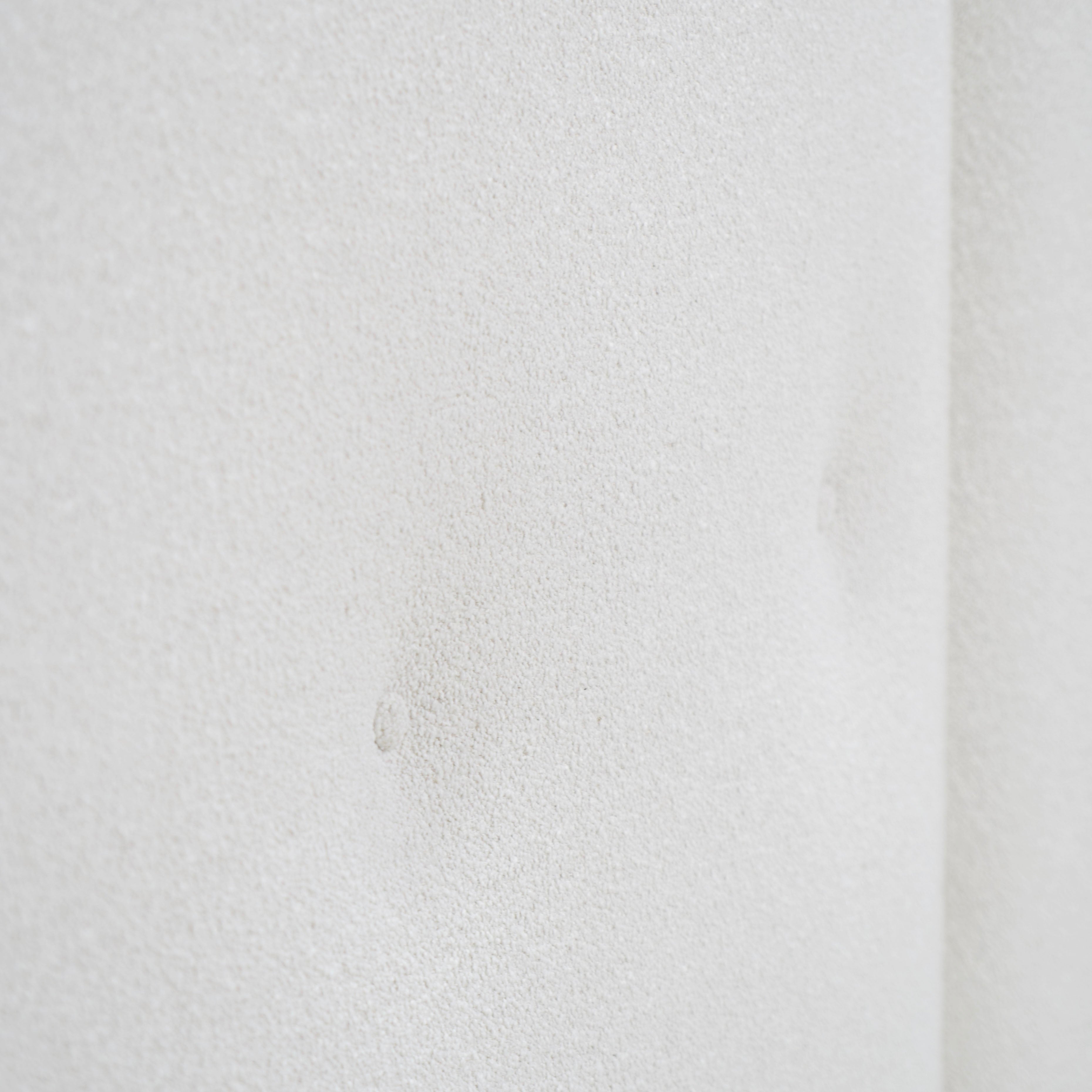 As Shown: in Rome Ivory. Oak finished in Mint White Natural.