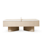 As Shown: 84”L x 65”D x 32.5”H | Finish: Sand & Figueroa lines