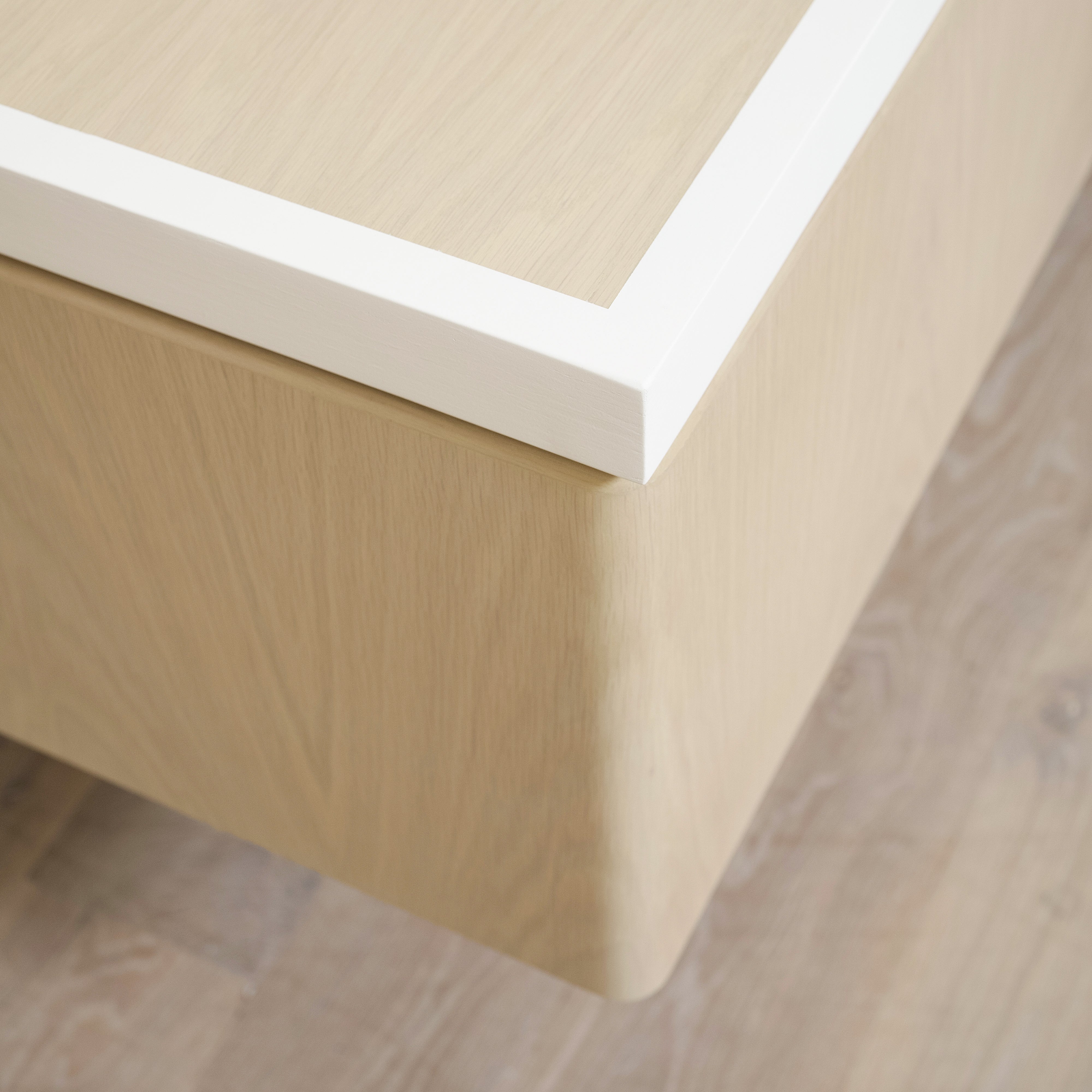 As Shown: 84”L x 65”D x 32.5”H | Finish: Sand & Figueroa lines