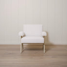 As Shown: Upholstered | Fabric: Mila Sugar | Finish: Sand