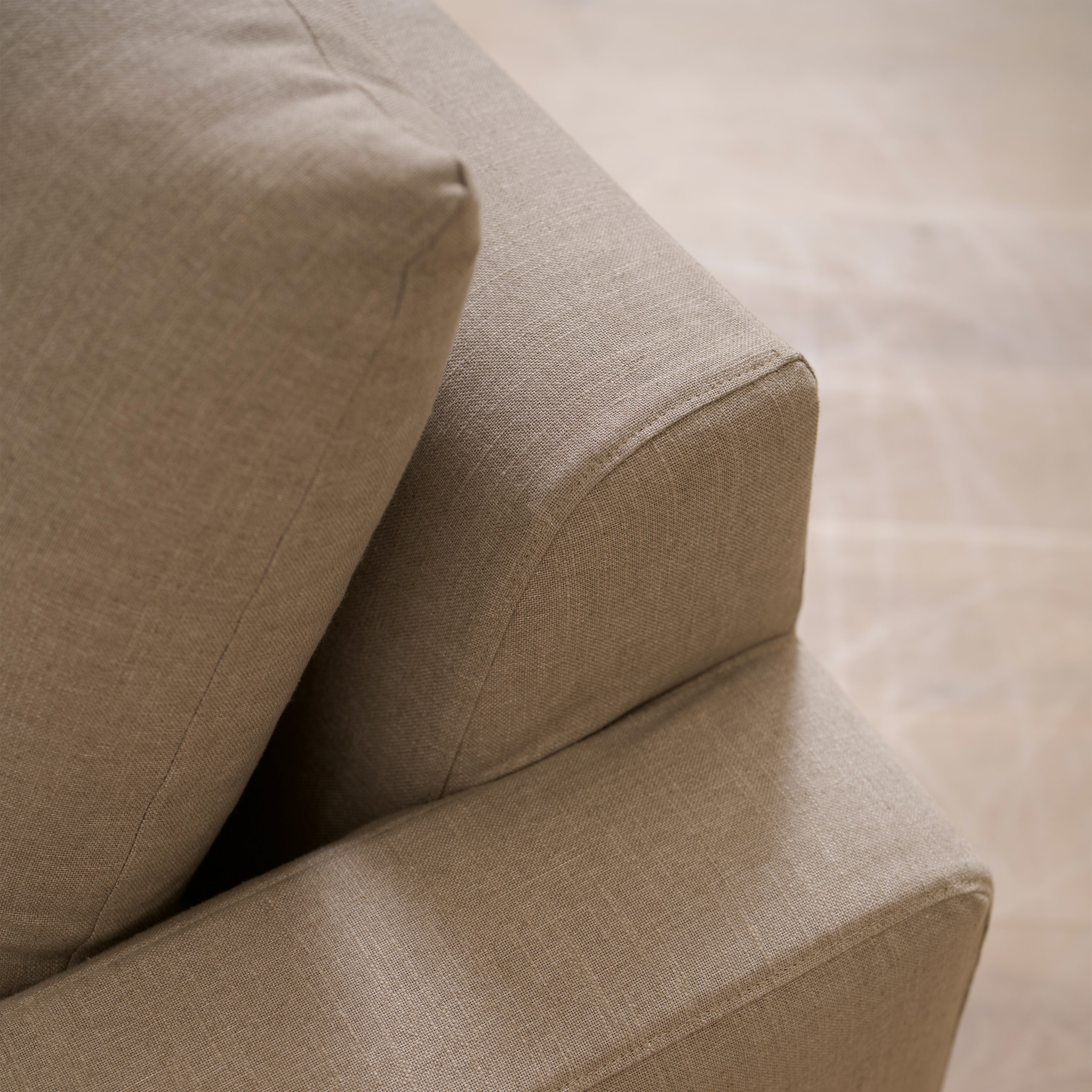 As Shown in Slipcovered Gera Taupe