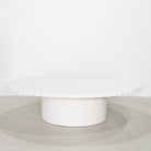 As Shown: 8 step limestone micro coat, White.