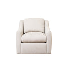 As Shown: 35"L x 39"D x 33"H | Style: Upholstered | Fabric: Marion Natural | Base: Swivel | Finish: N/A 