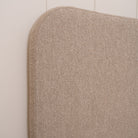 As Shown: King | Style: Upholstered | Fabric: Berber Taupe | Finish: N/A