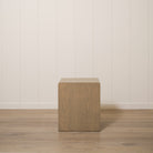 As Shown: 20"L x 18"D x 23"H | Material: Solid Oak | Finish: Hazel  | Push Open Mechanism