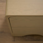As Shown: 20"L x 18"D x 23"H | Material: Solid Oak | Finish: Natural | Push Open Mechanism