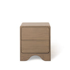 As Shown: 20"L x 18"D x 23"H | Material: Solid Oak | Finish: Hazel  | Push Open Mechanism