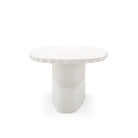 As Shown: 8 step limestone micro coat, White.