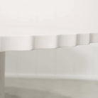 As Shown: 8 step limestone micro coat, White.