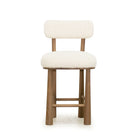 As Shown: in Sheepskin Ivory.Oak finished in Chestnut.