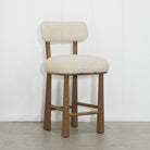 As Shown: in Sheepskin Ivory.Oak finished in Chestnut.