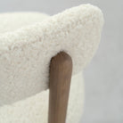 As Shown: in Sheepskin Ivory.Oak finished in Chestnut.
