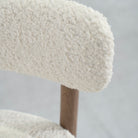 As Shown: in Sheepskin Ivory.Oak finished in Chestnut.