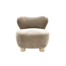 As Shown:  34"L x 35"D x 32"H | Style: Upholstered | Fabric: Canyon Chestnut | Base: Legs | Finish: Sand
