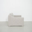 As Shown: Slipcovered in Belgian Mulberry with a 2 over 1 Cushion Configuration