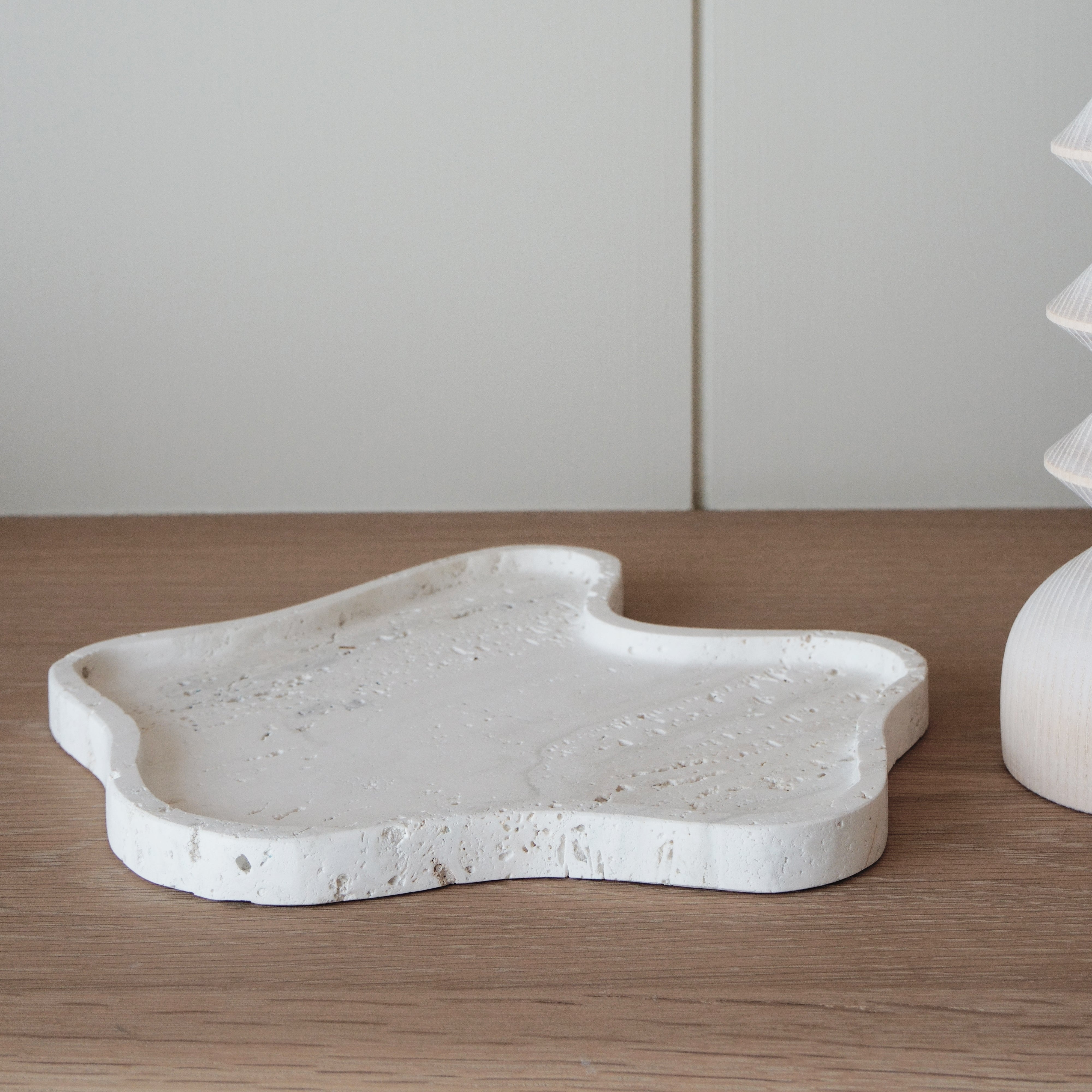 As Shown in White Travertine