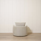 As Shown: Large| Style: Upholstered | Fabric: Arbor Sage | Base:  Swivel | Finish: N/A