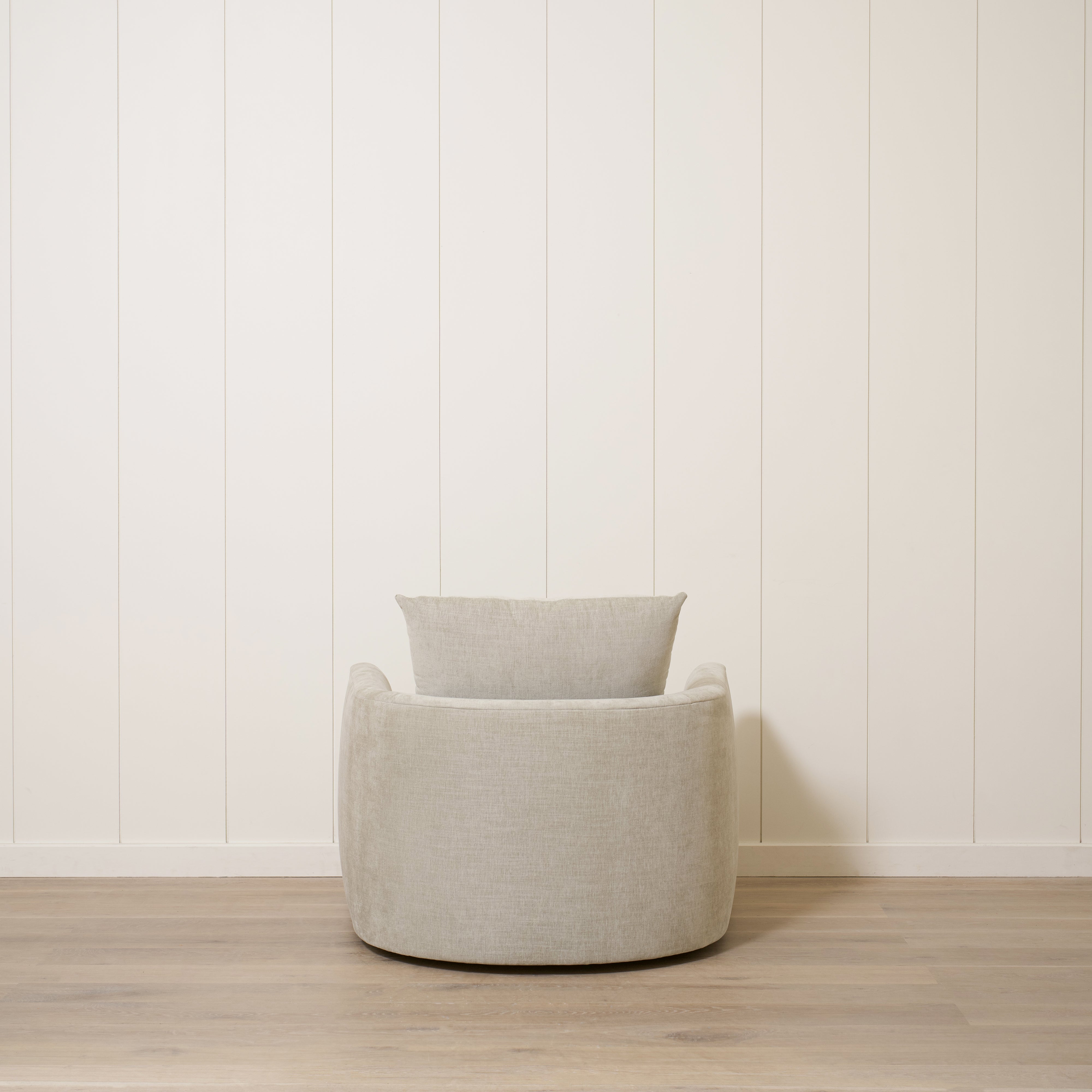 As Shown: Large| Style: Upholstered | Fabric: Arbor Sage | Base:  Swivel | Finish: N/A