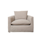 As Shown: McGrath L Chair-38"W x 38"D x 33"H | Style: Slipcovered | Fabric: Peak Taupe