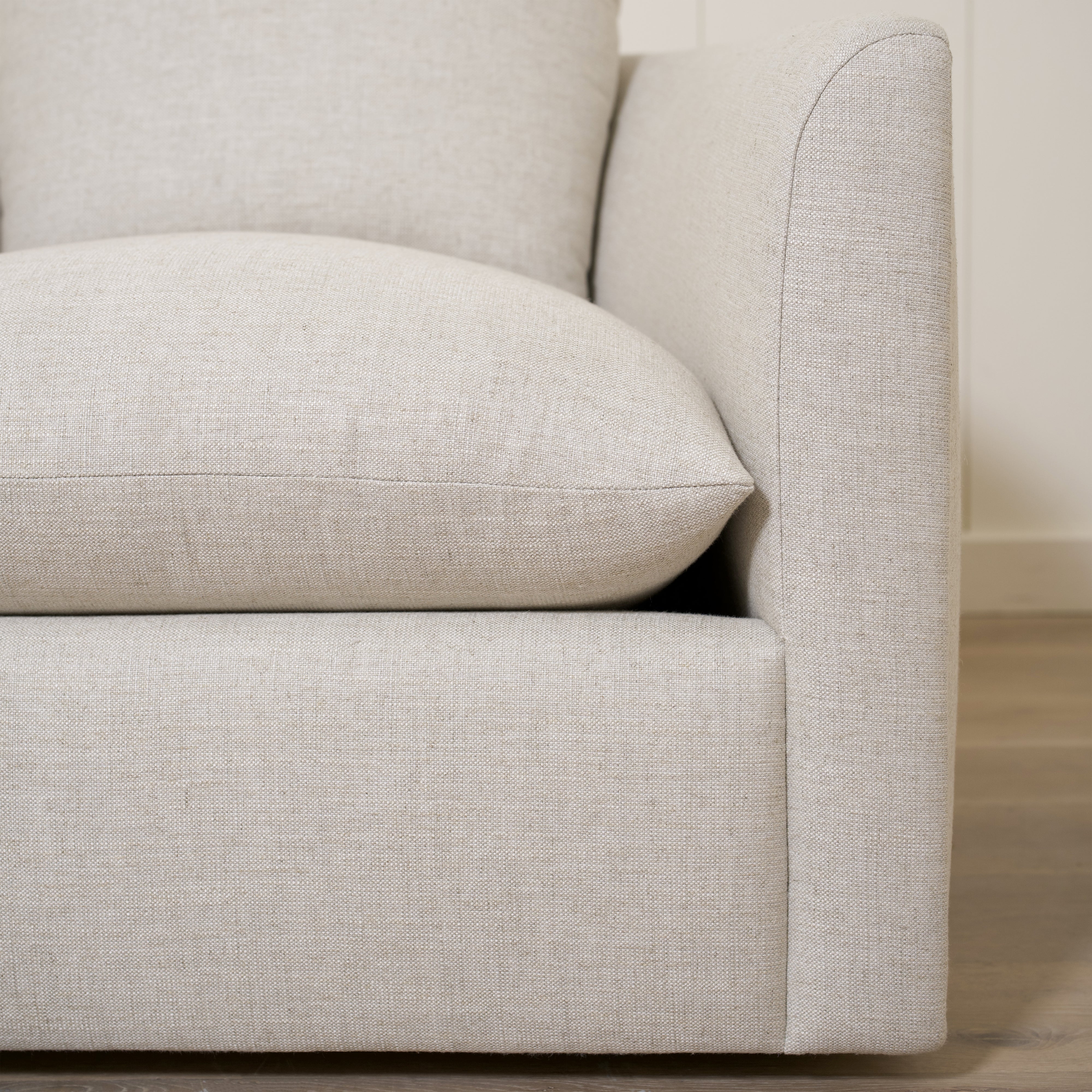 As Shown: McGrath M Chair-35"W x 35"D x 33"H | Style: Upholstered | Fabric: Aspyn Oatmeal