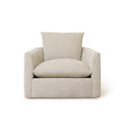 As Shown: Large| Style: Upholstered | Fabric: Arbor Sage | Base:  Swivel | Finish: N/A
