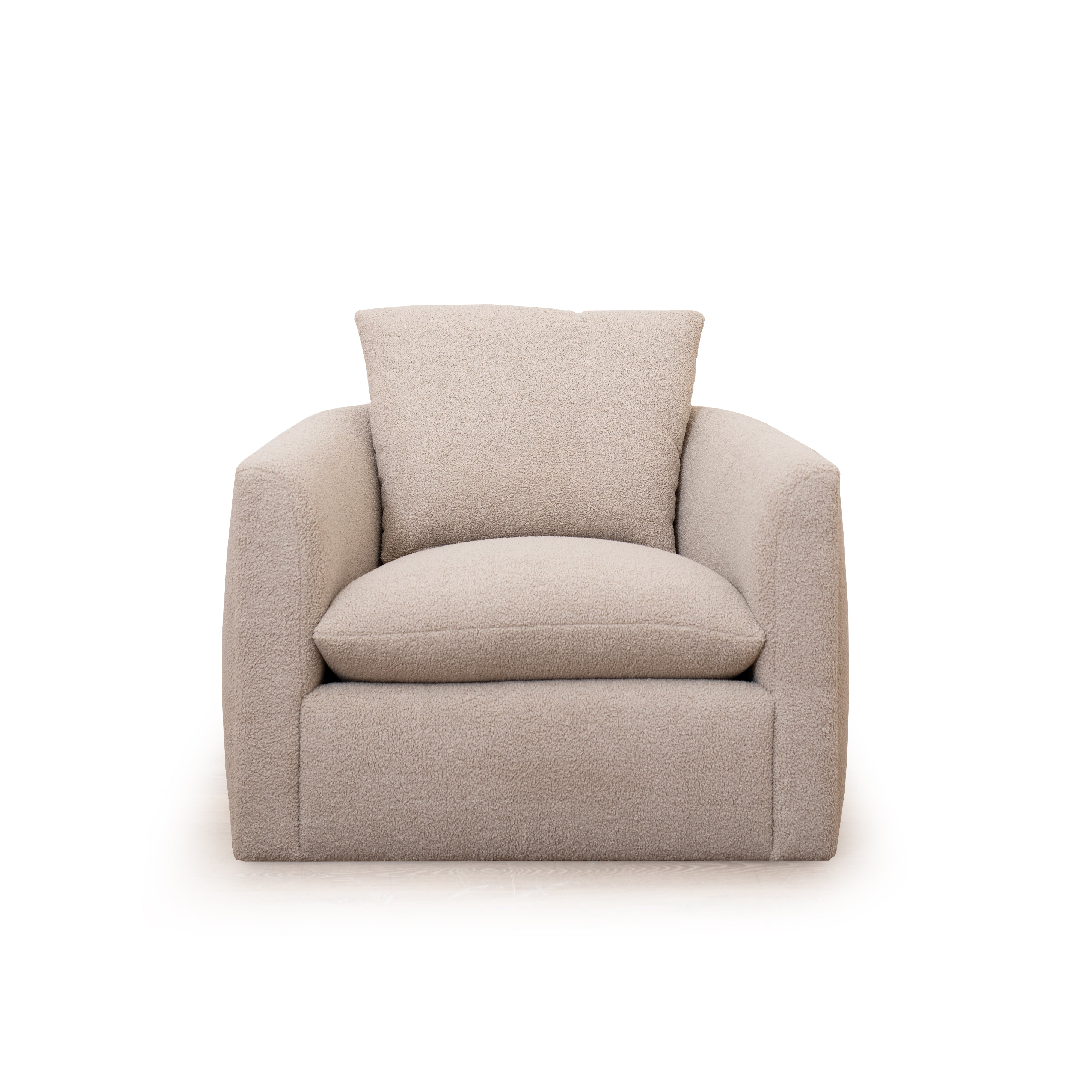 As Shown: McGrath M Chair-35"W x 35"D x 33"H | Style: Upholstered | Fabric: Peak Taupe