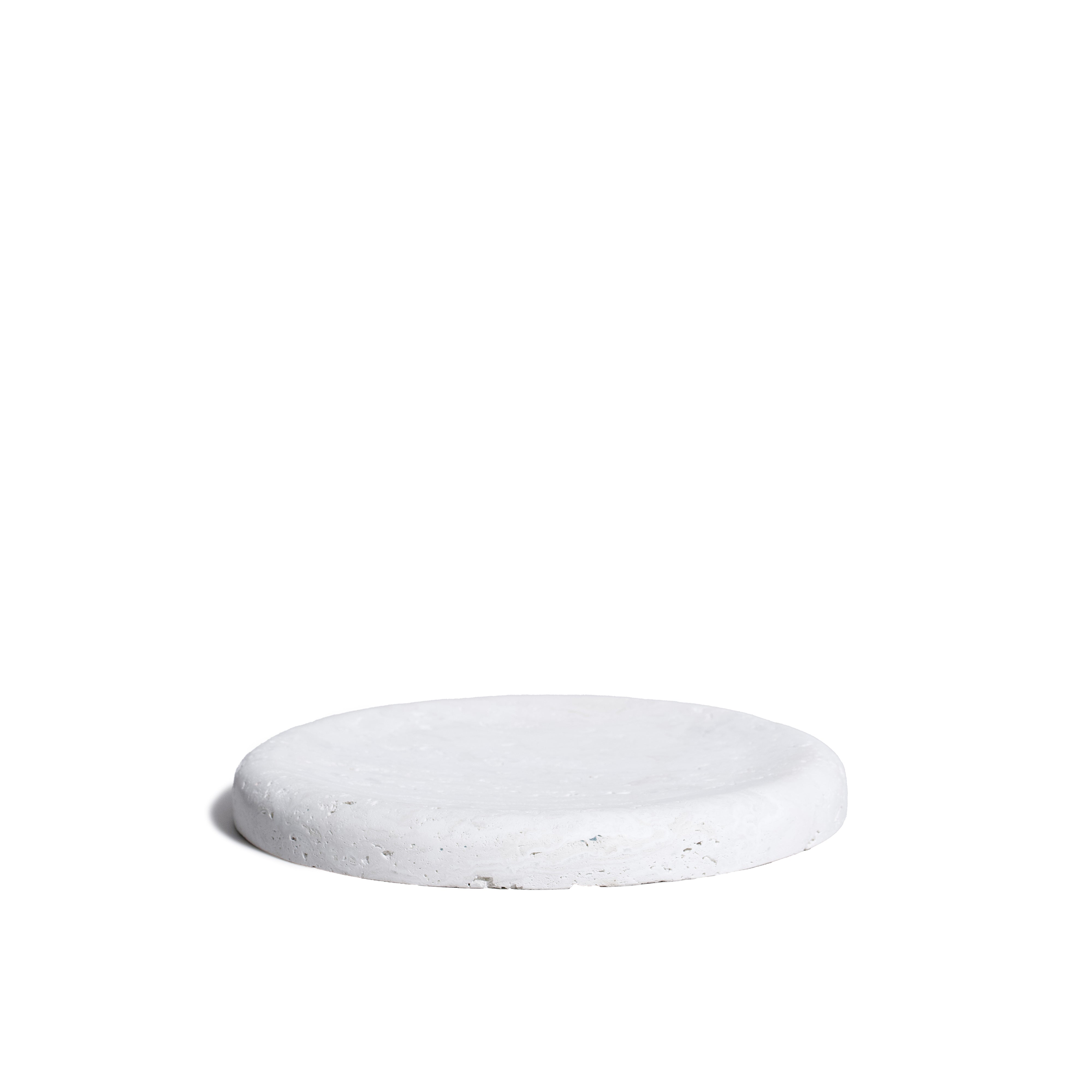 As Shown in Large, White Travertine