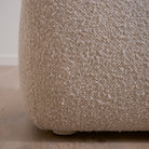 As Shown: 26"L x 26"D x 18"H | Fabric: Berber Taupe | Material: Solid & Engineered Oak | Finish: Sand